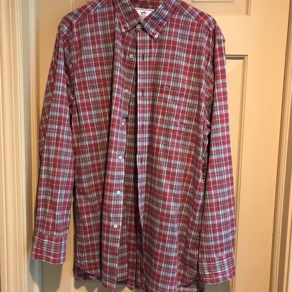 Men's Red Plaid Shirt